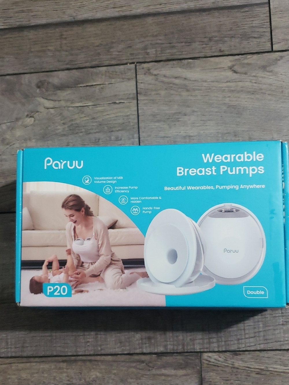 Paruu P20 Hands-Free Wearable Electric Breast Pump - 4 Modes & ..( 2pc)